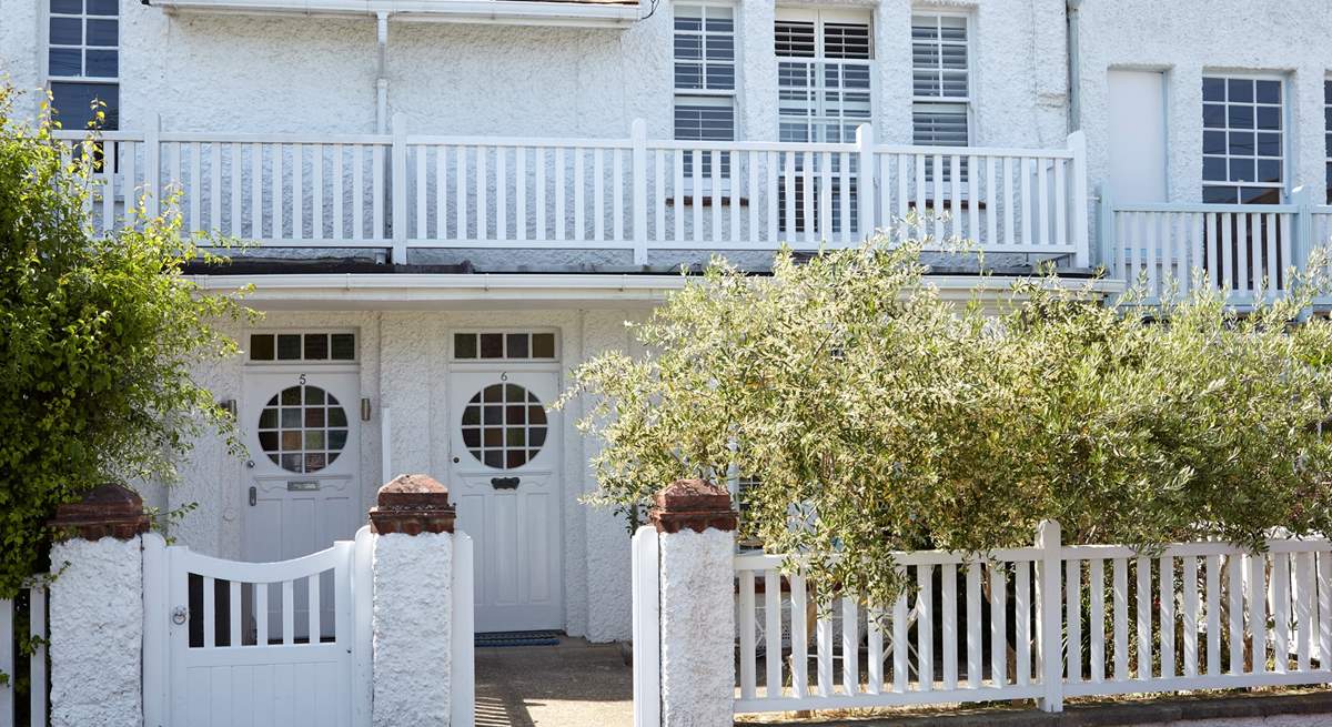 6 Seafield Terrace is in a row of Victorian-style beach cottages.