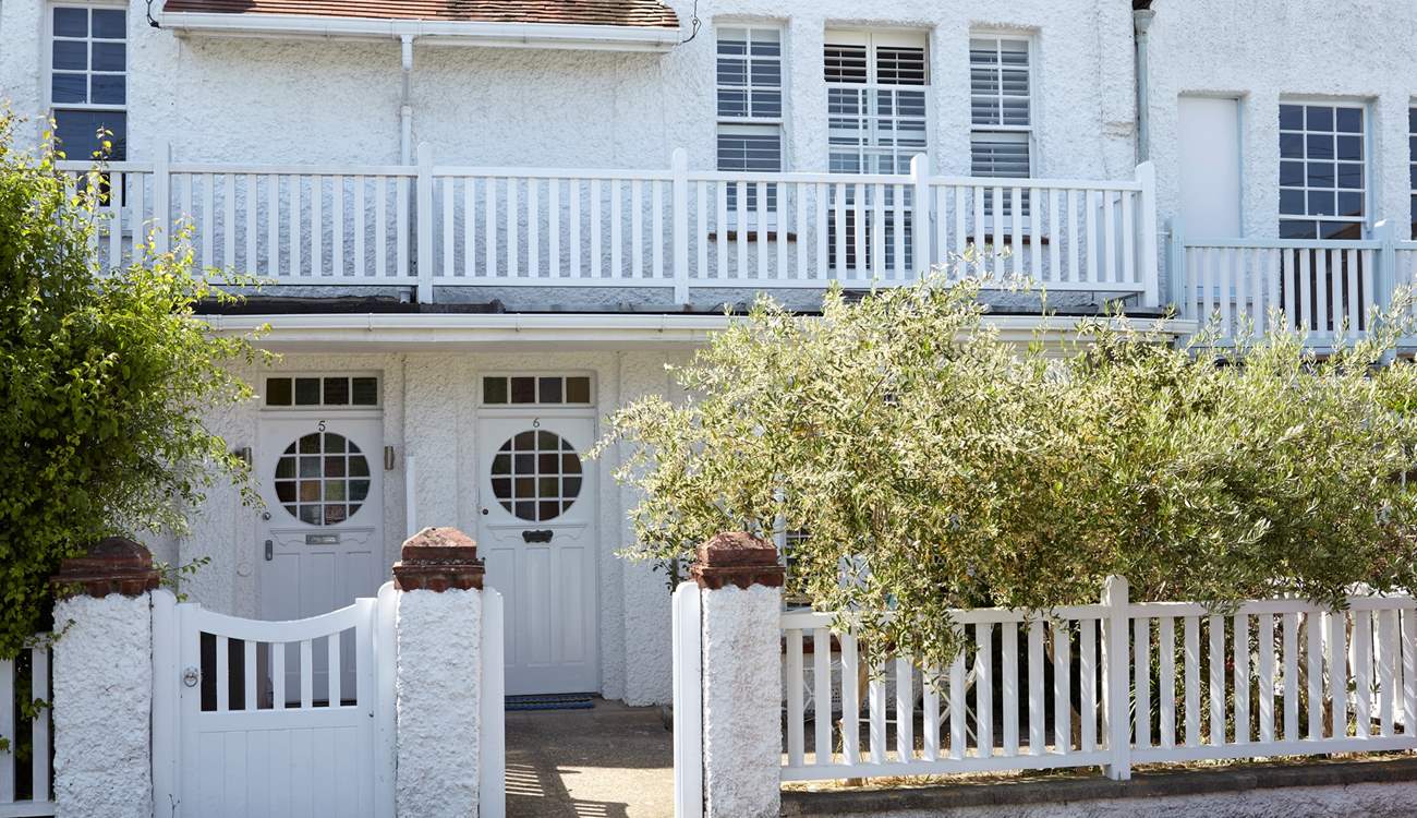 6 Seafield Terrace is in a row of Victorian-style beach cottages.