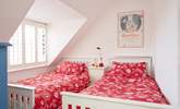 The cosy top floor twin bedroom in the eaves. Ideal for the younger members of your party. - Thumbnail Image