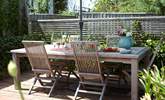 There is plenty of space for al fresco dining. - Thumbnail Image