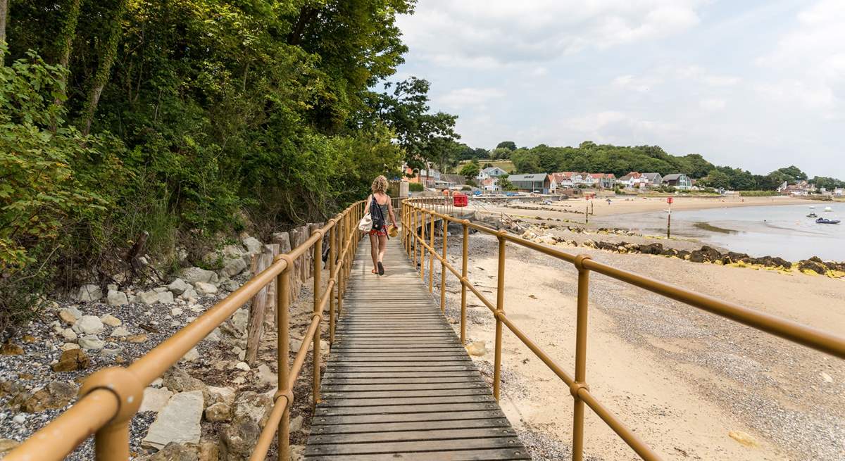 Or perhaps take the boardwalk between Seagrove Bay and Priory Bay.