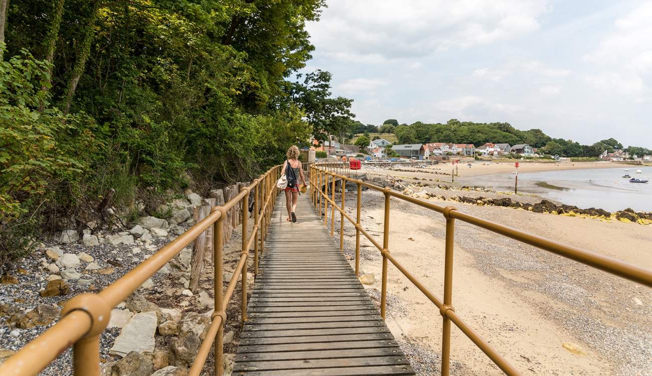 Or perhaps take the boardwalk between Seagrove Bay and Priory Bay.