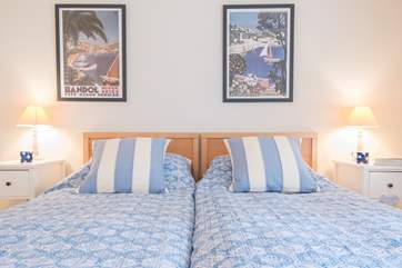 The third twin bedroom is located to the front of the property.