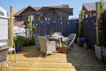 Enjoy the island sunshine and dine al fresco.