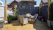 Enjoy the island sunshine and dine al fresco.
