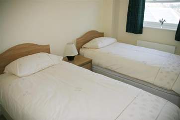 The twin bedroom.