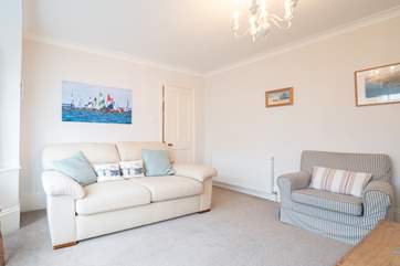 Children can gather in one sitting-room and adults in the other. There is certainly ample living space at Alcantara.