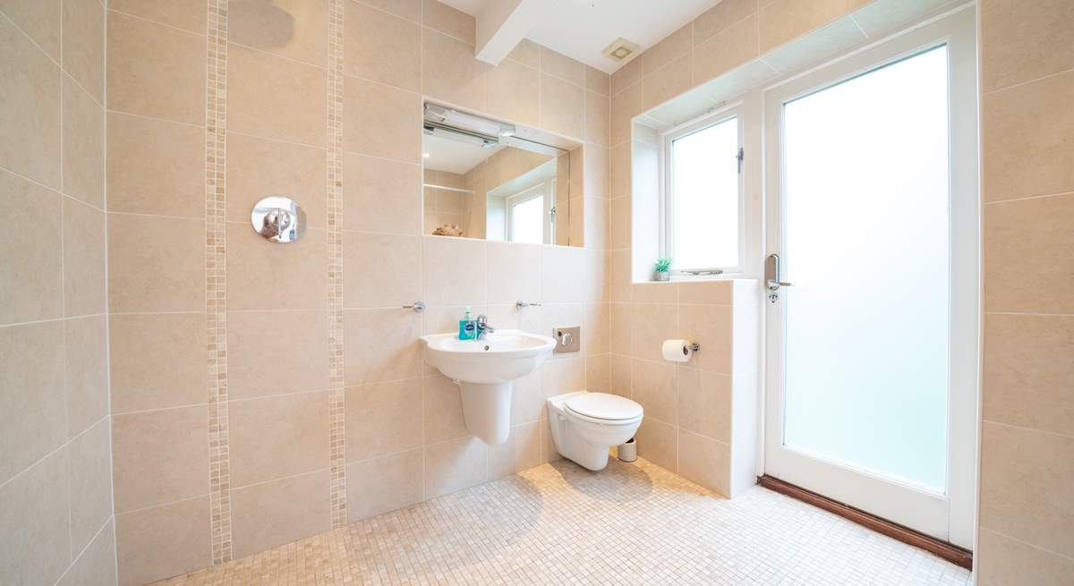 The spacious, modern wet-room on the ground floor is a real convenience. 