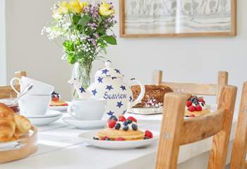 A delightful breakfast spread - a perfect start to a morning in Seaview. 
