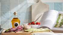 Getting ready to prepare a delicious family meal. 