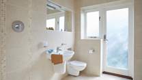 The spacious, modern wet-room on the ground floor is a real convenience. 