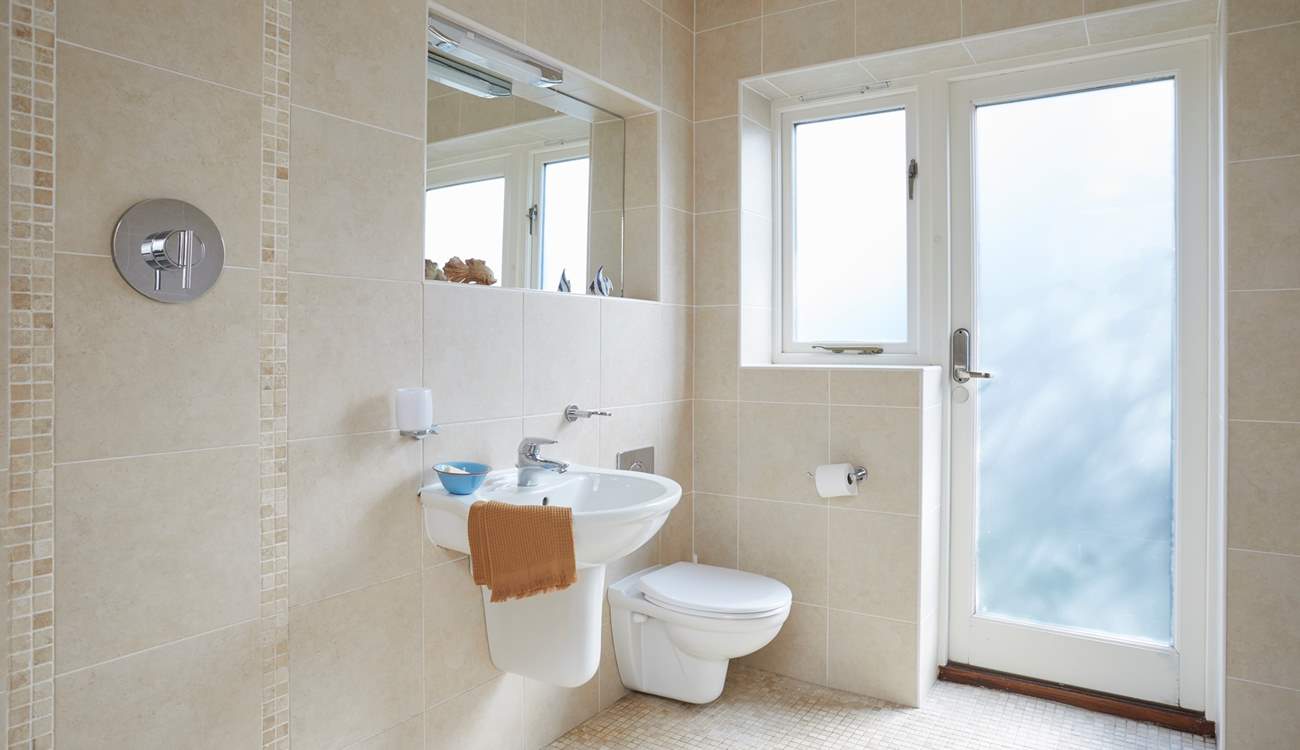 The spacious, modern wet-room on the ground floor is a real convenience. 