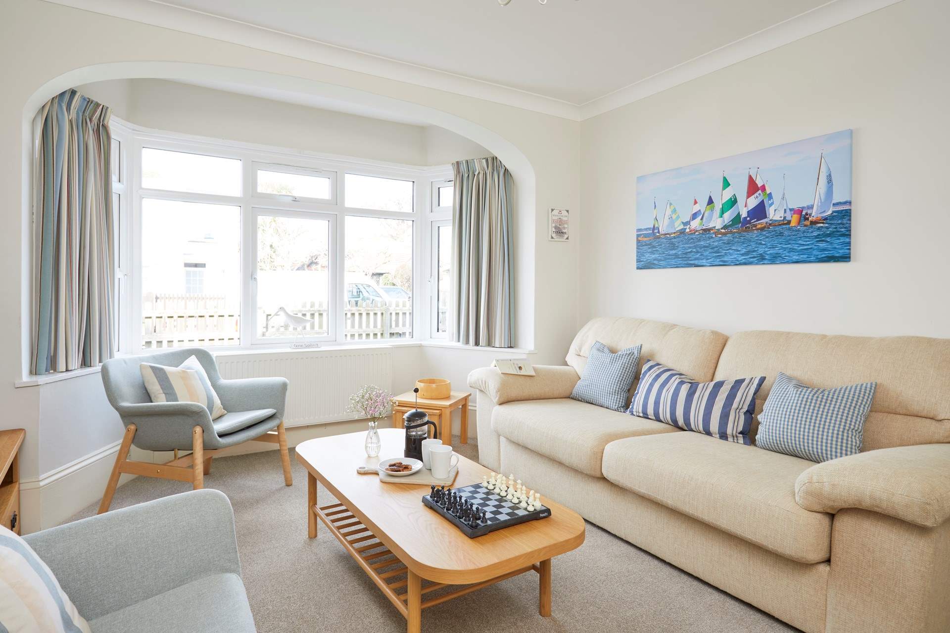 One of the sitting two light and airy sitting rooms. There is certainly ample living space at Alcantara.