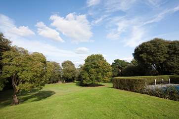 The extensive grounds give the area a lovely feeling of both granduer and seclusion.