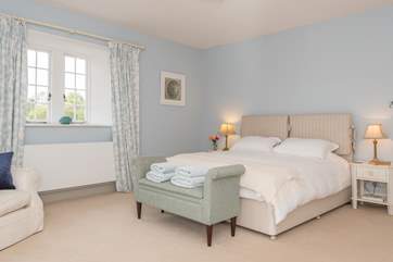 The double bedroom with super-king bed.