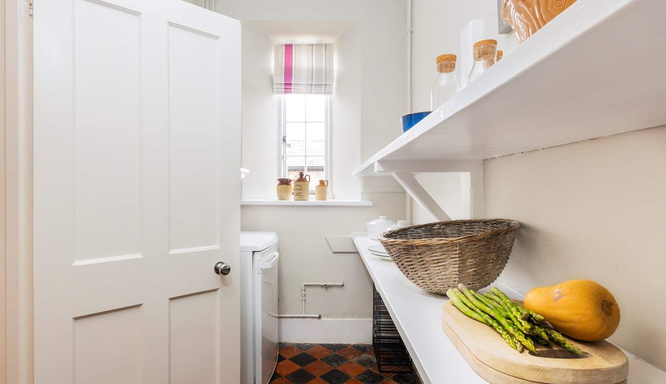 The pantry also has an an additional fridge.