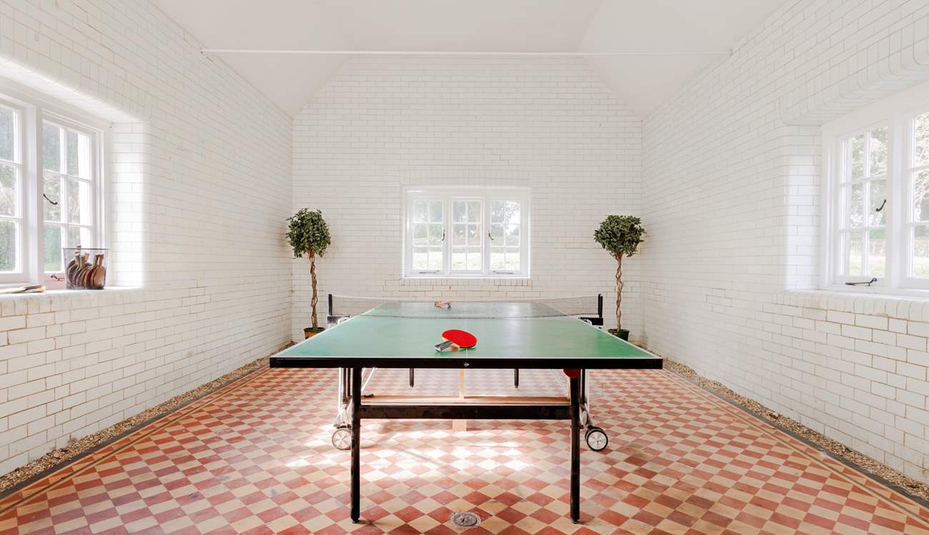 Enjoy a game of table tennis, one of many facilities available to guests at Barton Manor.
