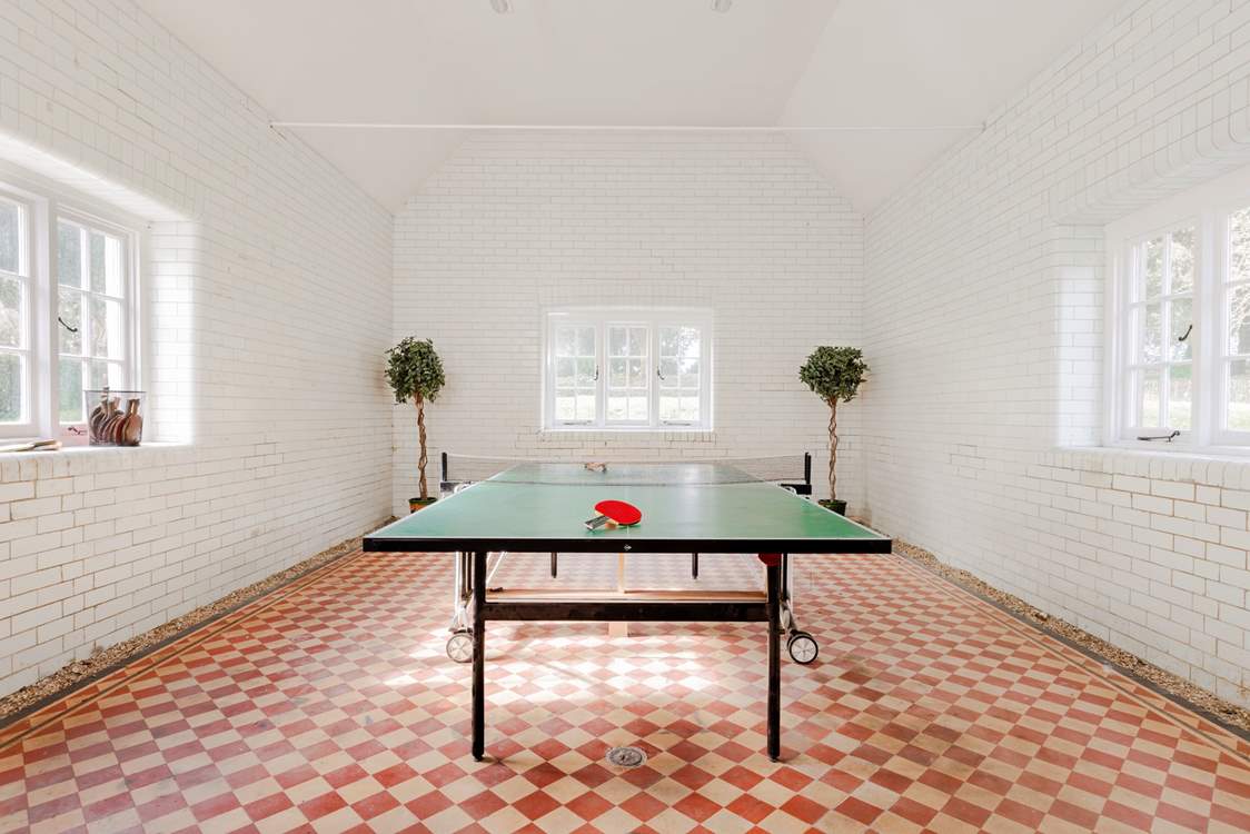 Enjoy a game of table tennis, one of many facilities available to guests at Barton Manor.