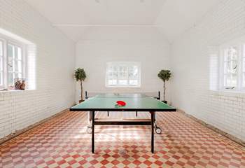 Enjoy a game of Ping Pong, one of many facilities available to guests at Barton Manor.