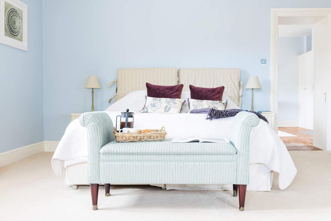 The main bedroom is simply stunning.