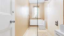 The handy ground floor wet-room, perfect for rinsing salty toes.