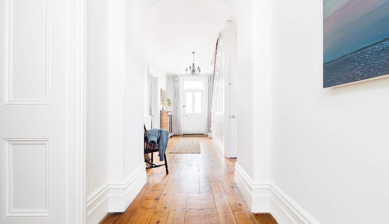 The front door leads into the hallway.