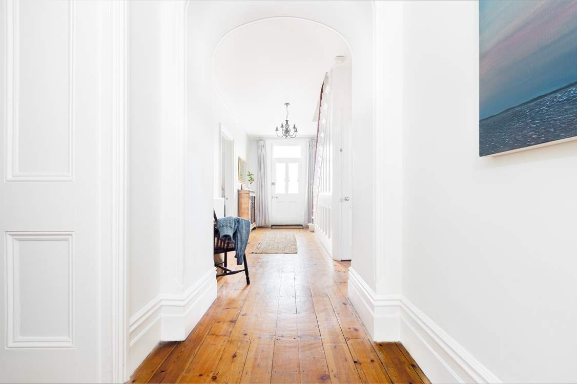 The front door leads into the hallway.