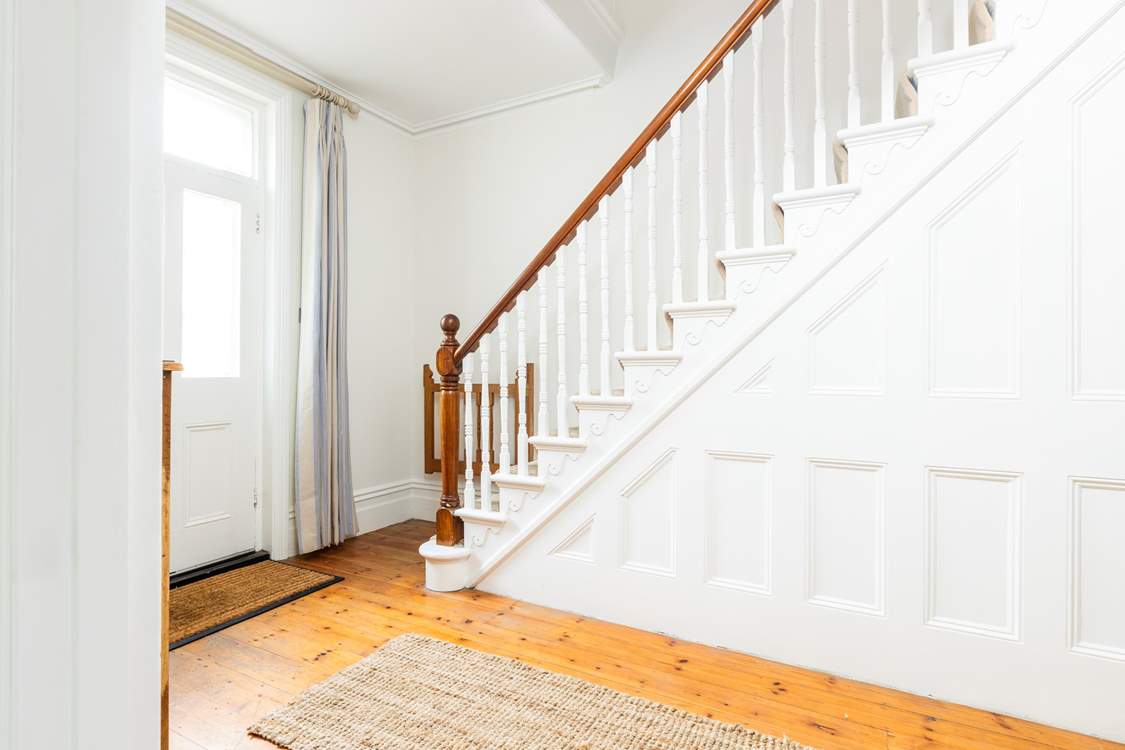 The staircase leads to the first floor bedrooms.