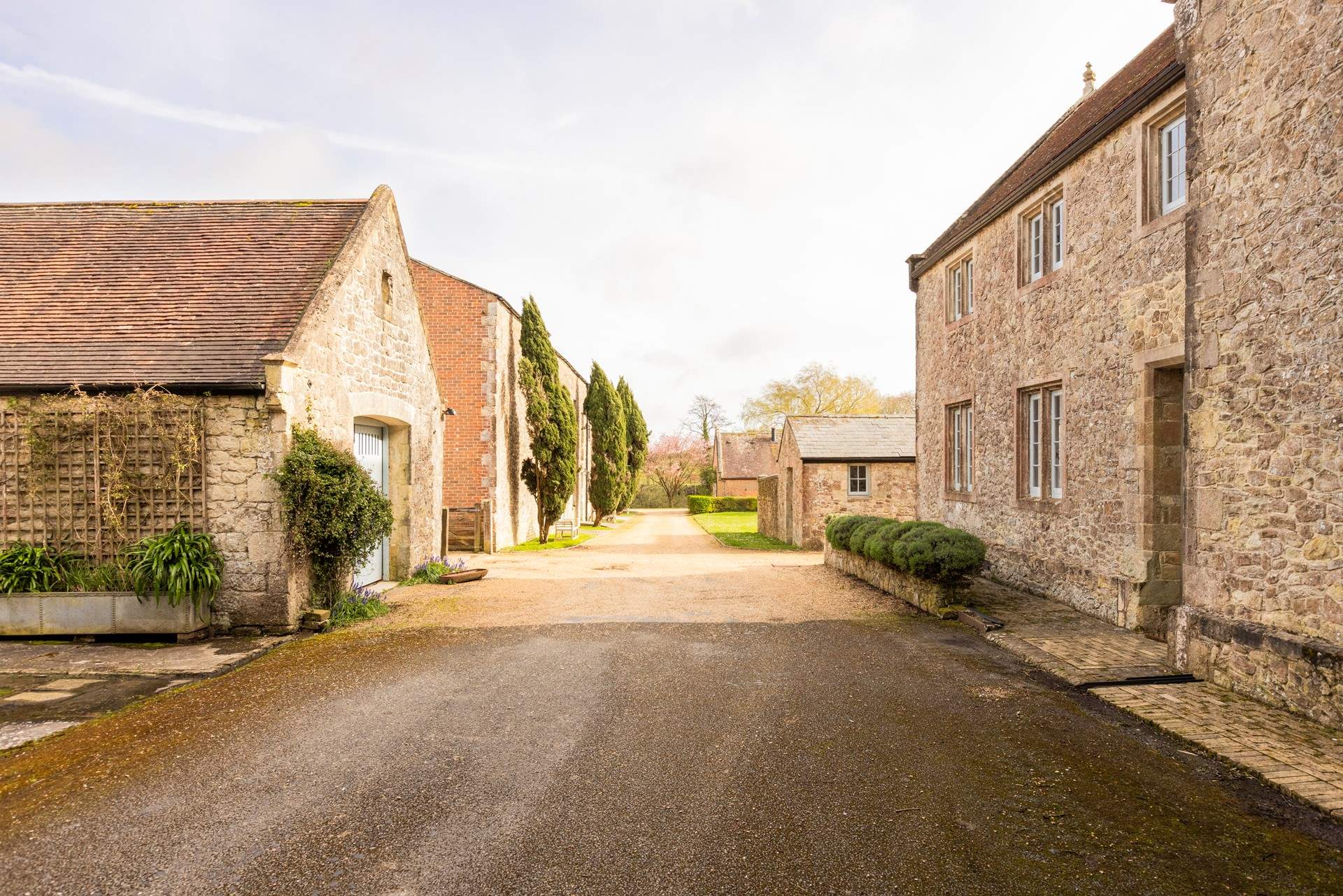 The estate is beautifully kept.