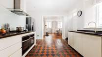 Looking through the kitchen towards the charming dining-room. 