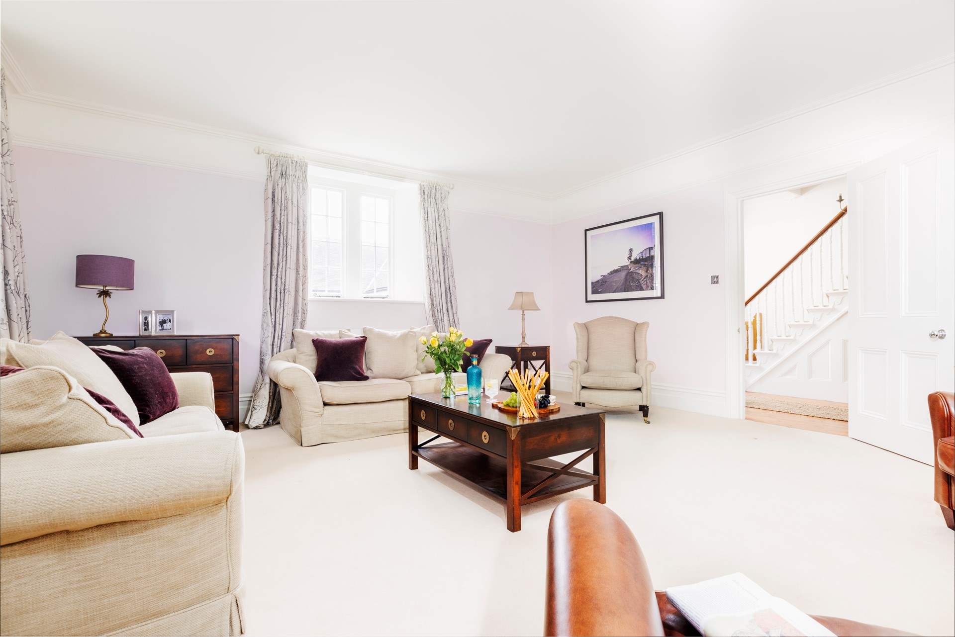 Barton Manor Farmhouse is beautifully furnished. 