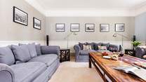 There's oodles of space for all the family in the sitting-room.