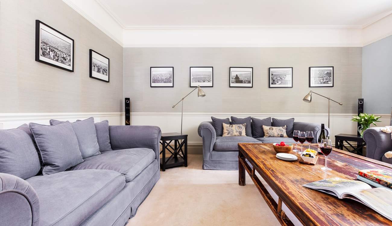 There's oodles of space for all the family in the sitting-room.