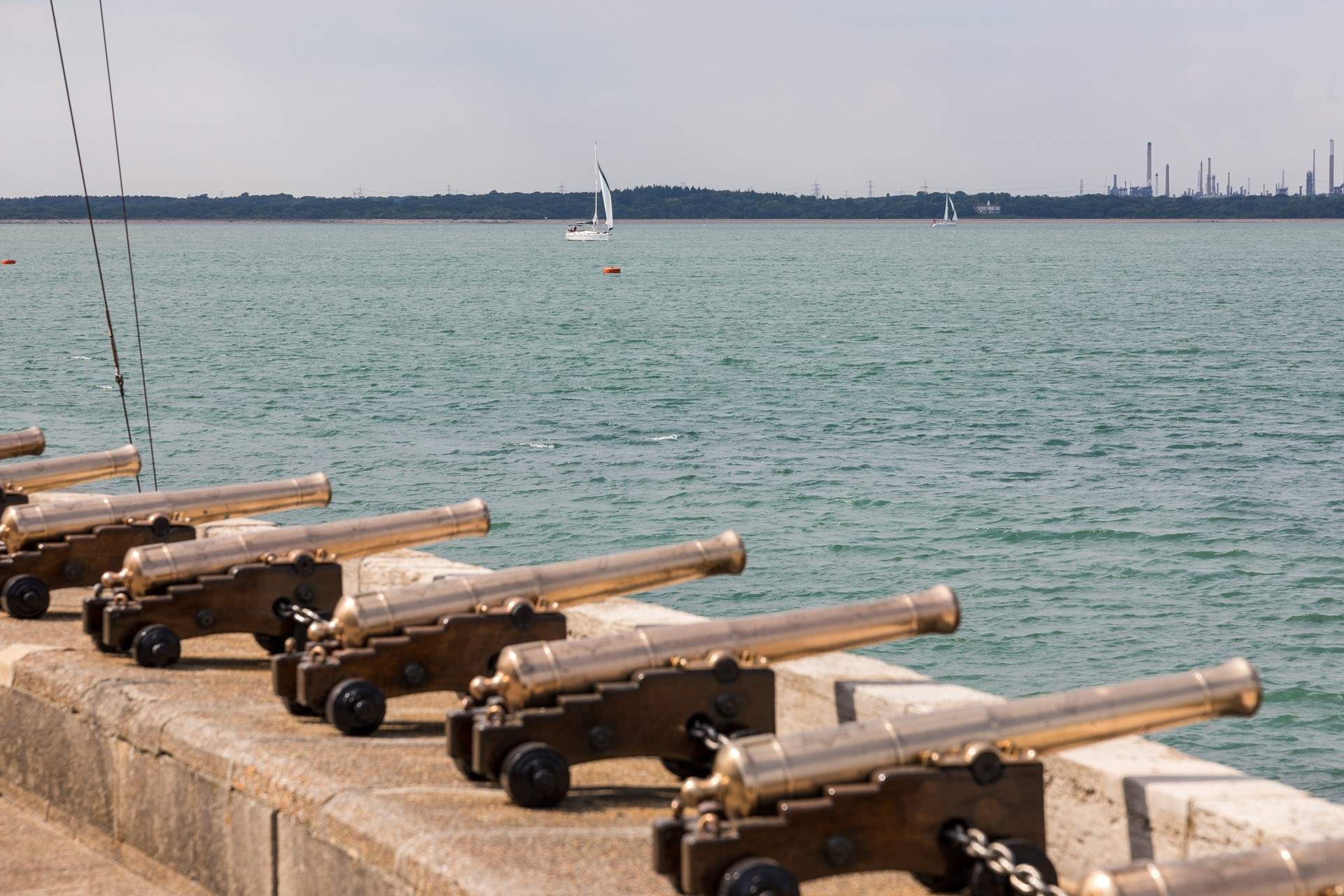 Visit Cowes and enjoy the views over the Solent. 