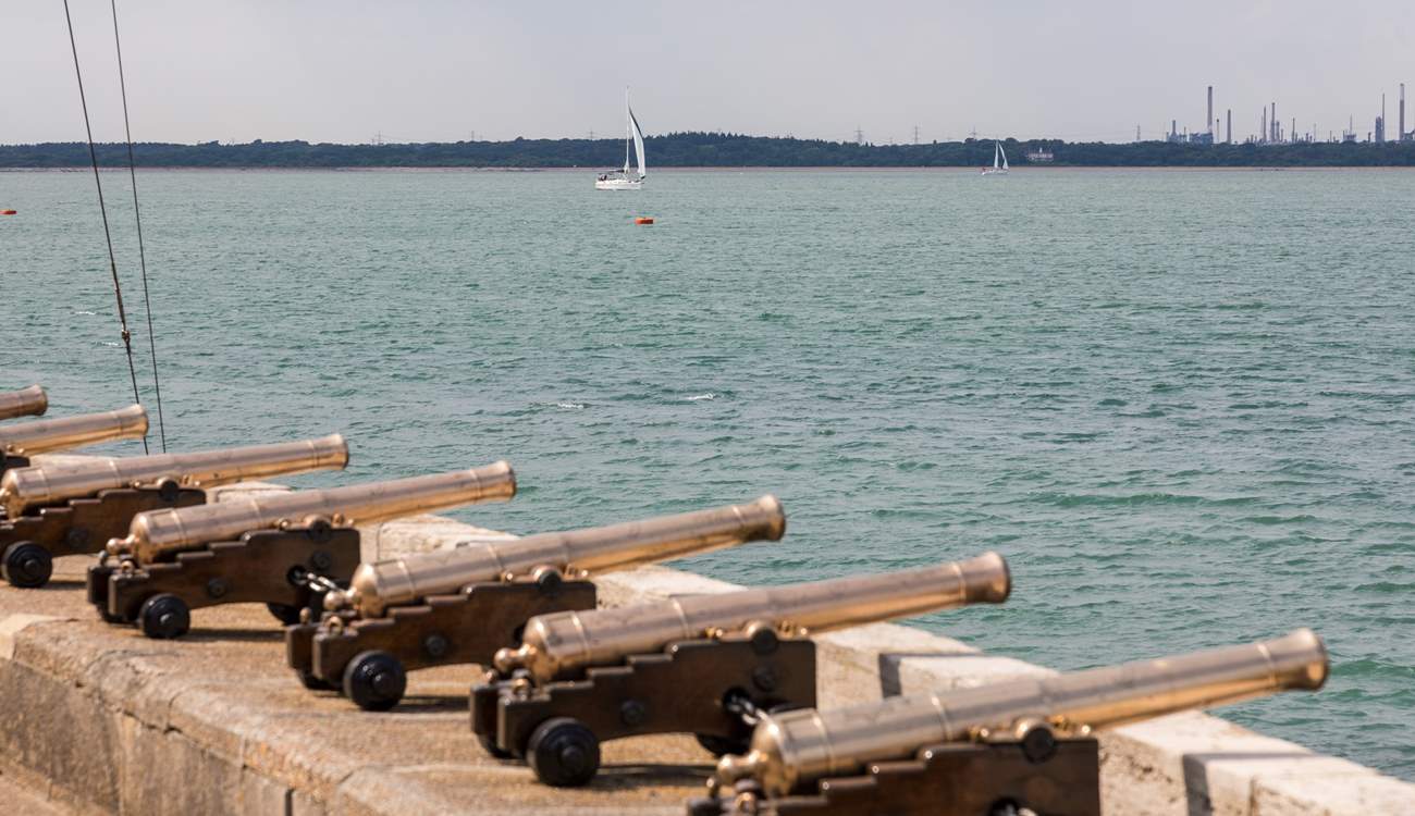 Visit Cowes and enjoy the views over the Solent. 