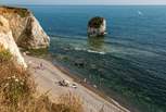 The Island is famed for its fabulous beaches, this is Freshwater Bay.