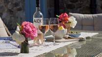 Sit out in the evening sun and enjoy a glass of wine.