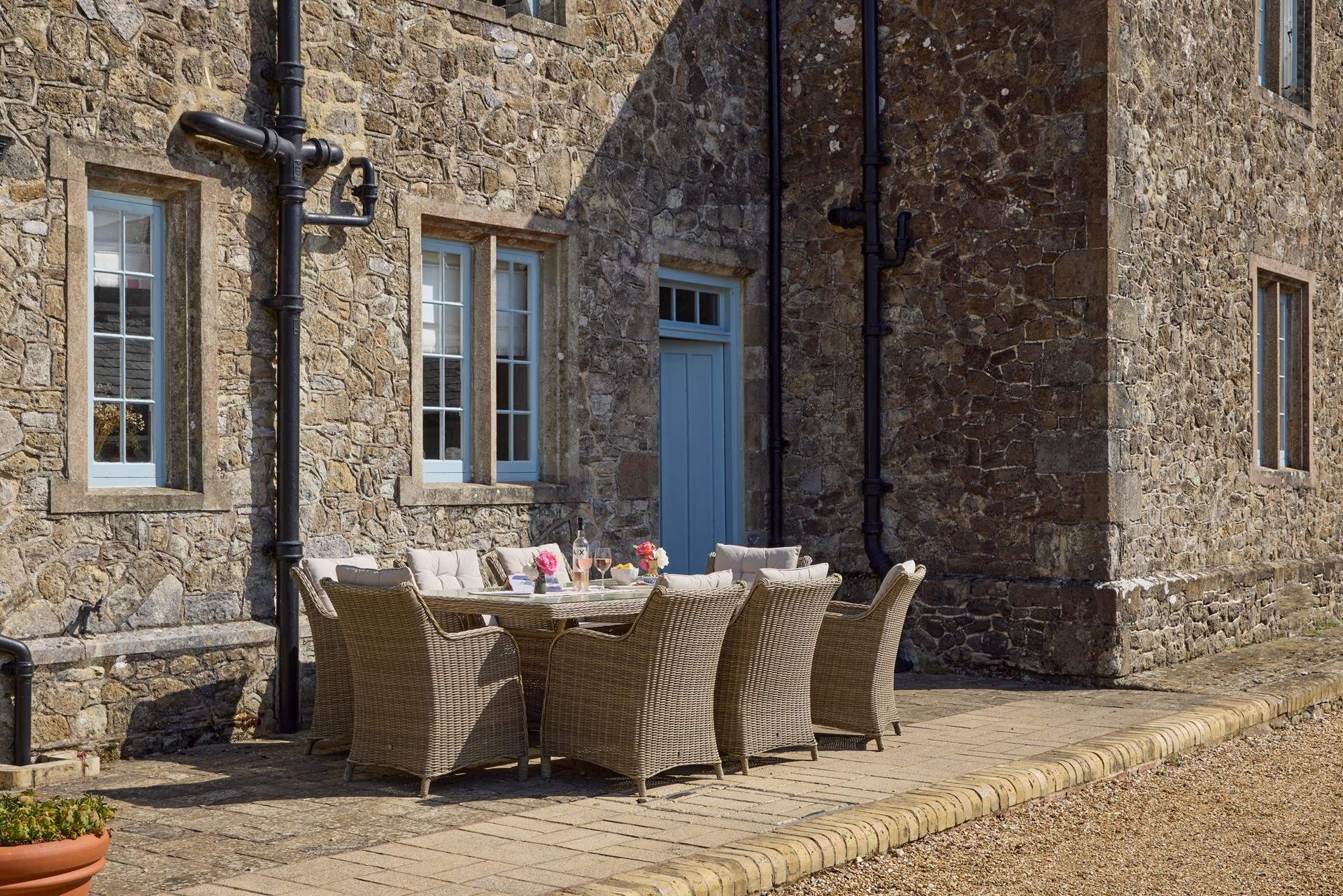 A stunning spot to dine al fresco.