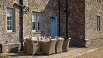 A stunning spot to dine al fresco.