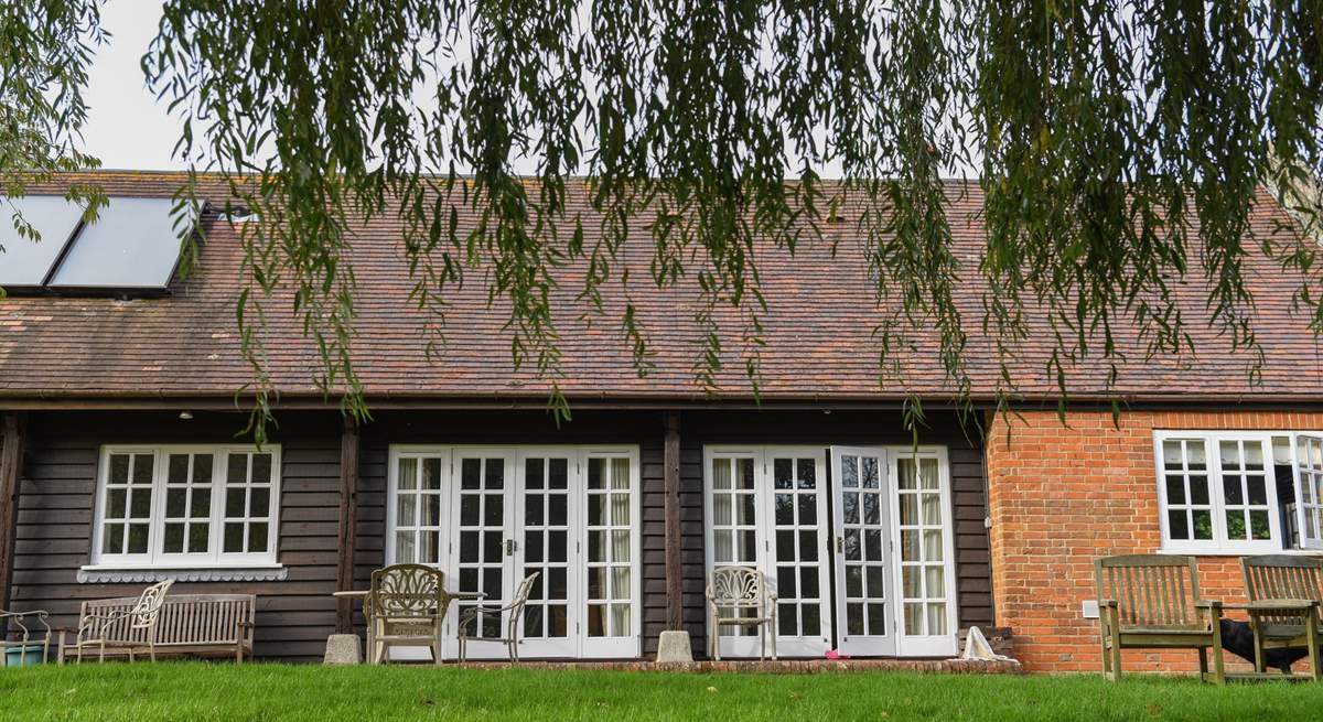 With lots of windows the natural light flows through the cottage.