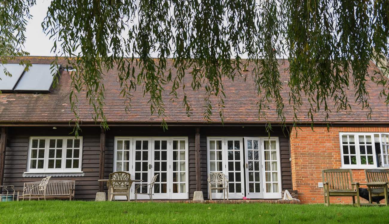 With lots of windows the natural light flows through the cottage.