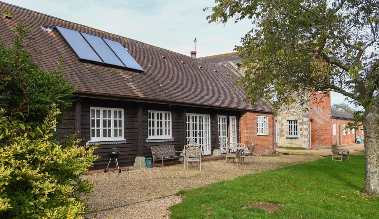 Private parking is available outside the cottage.