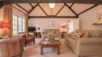 The lovely beams give this property lots of character.