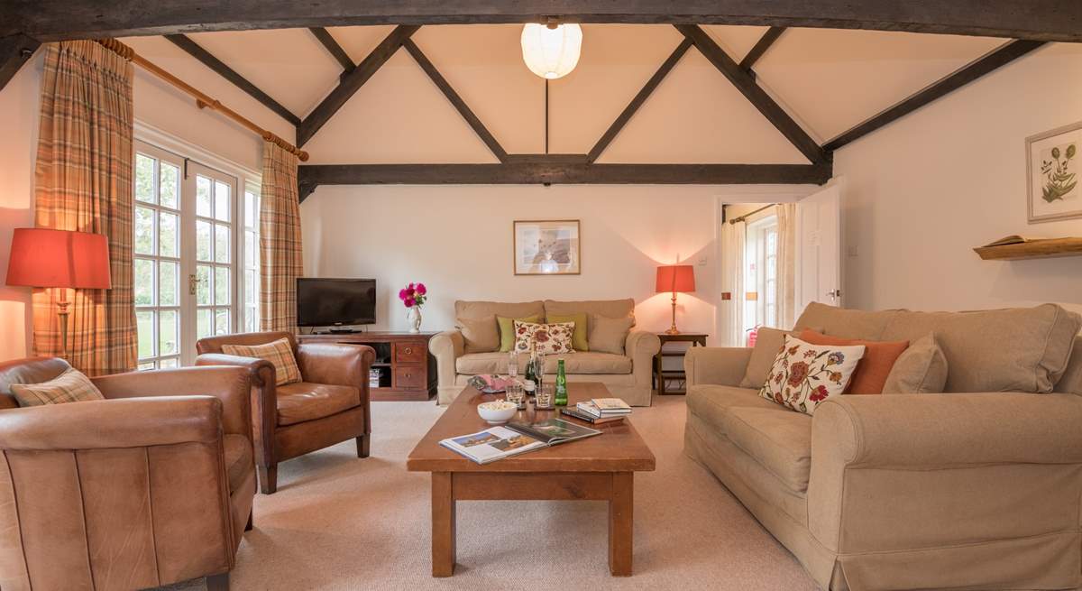 The lovely beams give this property lots of character.