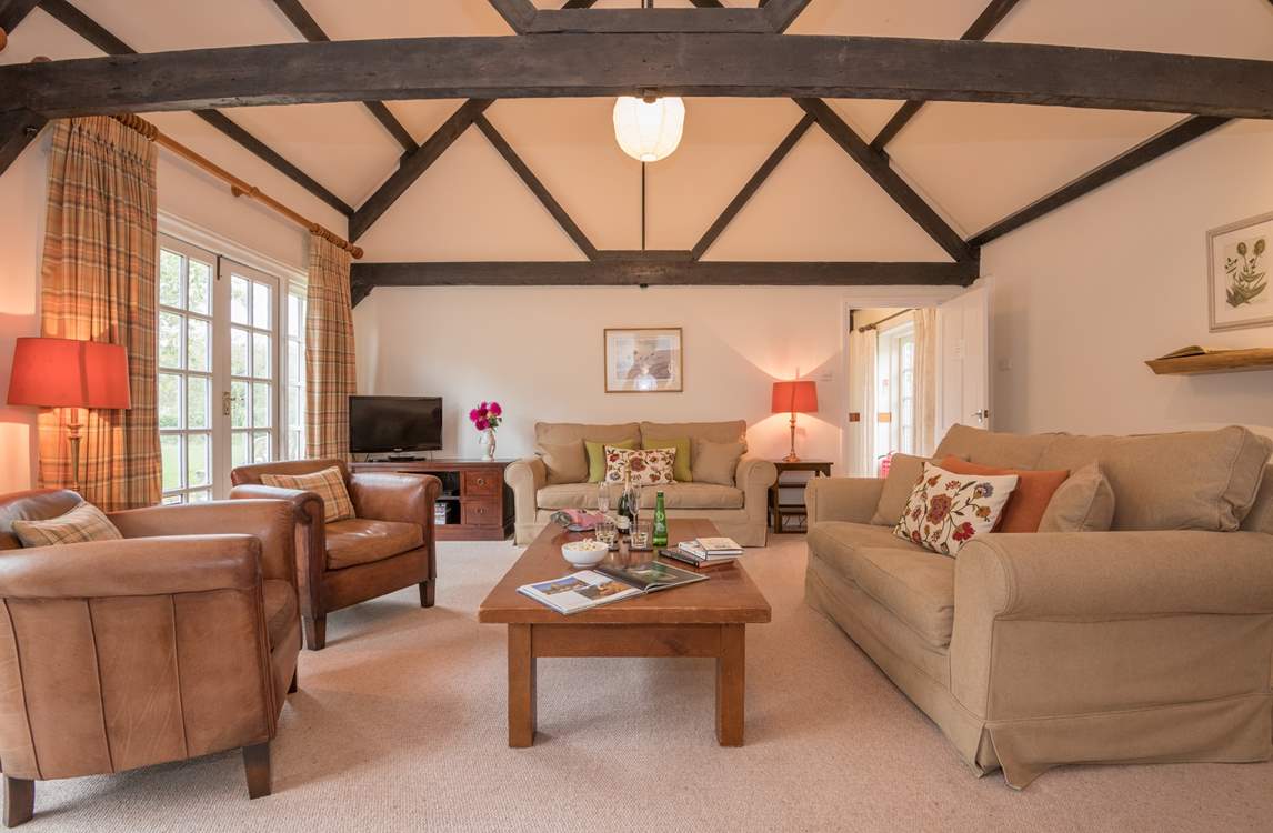 The lovely beams give this property lots of character.