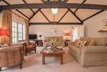 The lovely beams give this property lots of character.