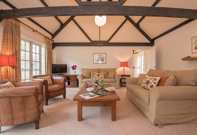 The lovely beams give this property lots of character.