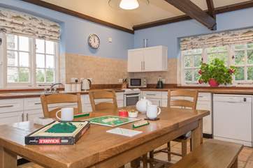 Beautiful cottage-style modern kitchen.