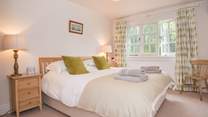 This bedroom can be made up as a double or twin.