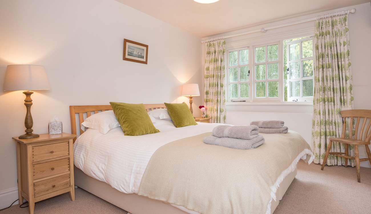 This bedroom can be made up as a double or twin.